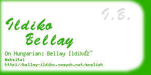 ildiko bellay business card